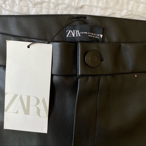 NWT Zara Vegan Leather Pants - Picture 5 of 6